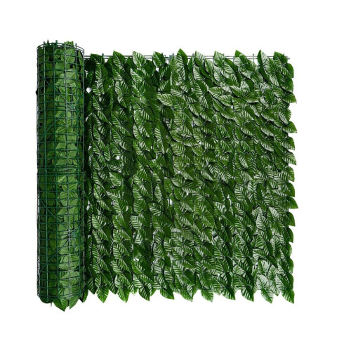 Artificial Ivy Leaf Hedge Roll | Privacy Fence Screen | 3m 1