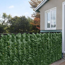 Artificial Ivy Leaf Hedge Roll | Privacy Fence Screen | 3m