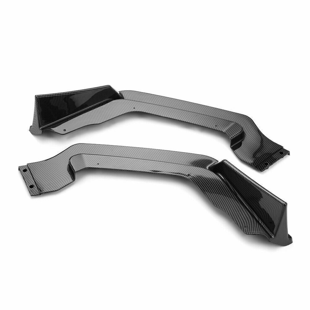 1 Set Front Bumper Spoiler Lip Splitter For Infiniti Q50 2014-2017 Carbon Look 8806564845055