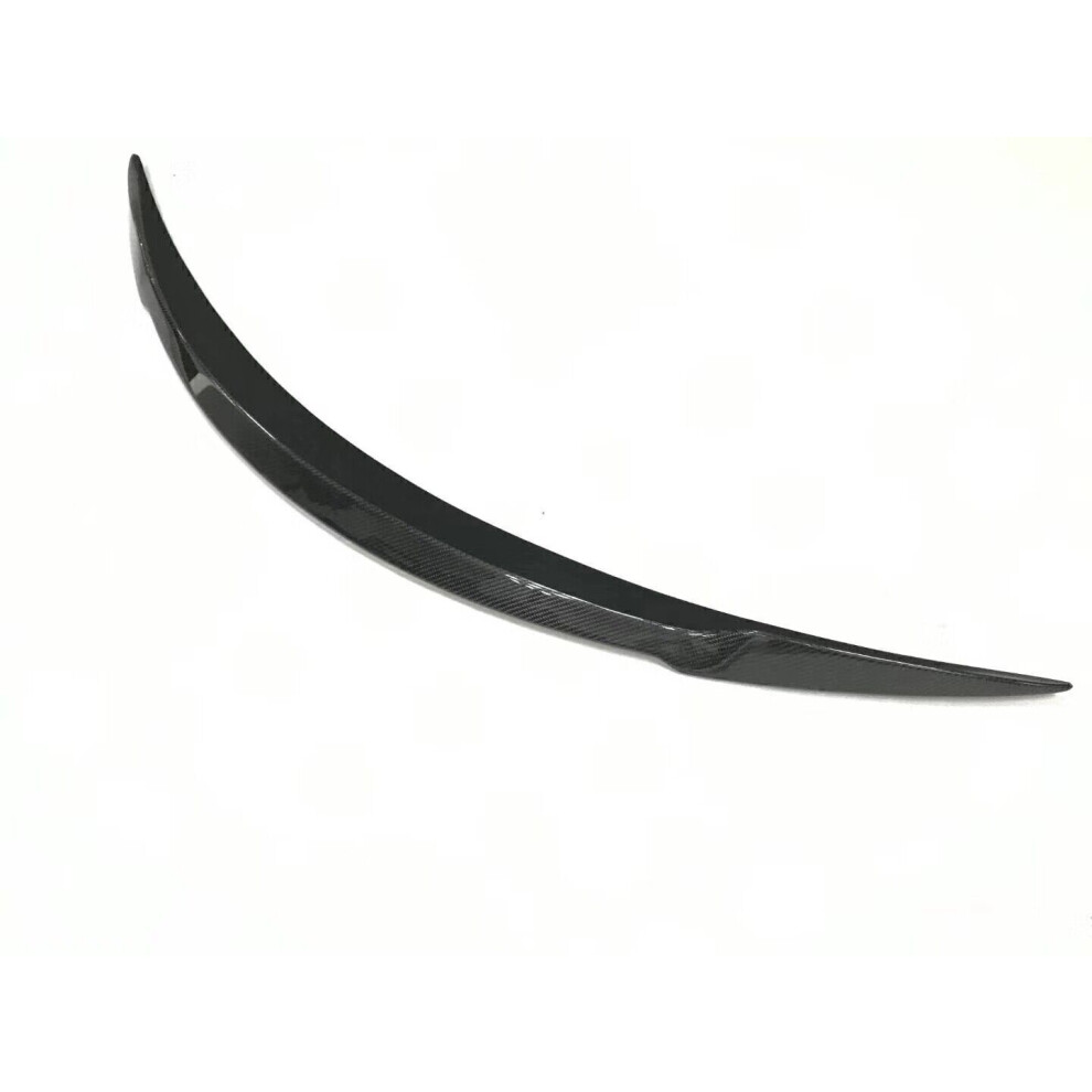 1Pc Car Rear Trunk Spoiler Wing Lip For Tesla Model S Sedan 2012 2013-2019 Black 8806564845130