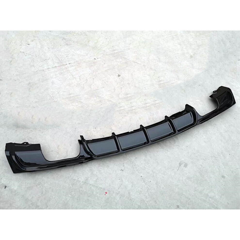 1Pc Rear Bumper Diffuser Lip For Bmw F30 320I 325I 328I M Sport Quad Tips Black 8806564845512