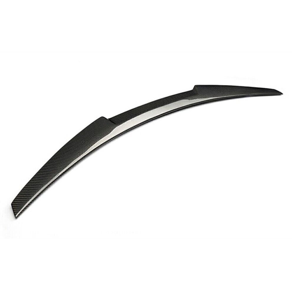1 Set Rear Trunk Spoiler Wing Fit For Audi A6 C7 Sedan 2012-2018 Carbon Fiber 8806564851612