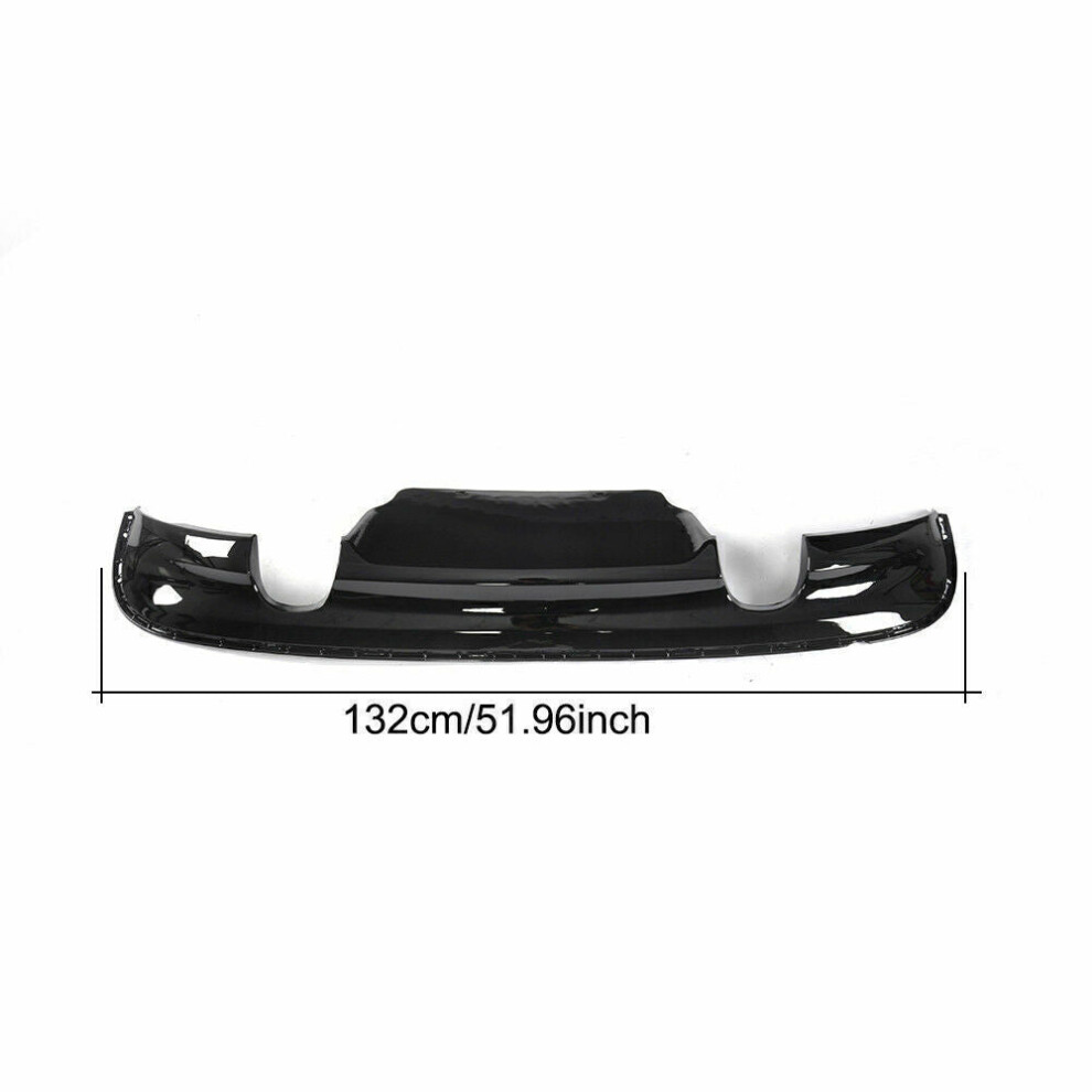 1 Set Rear Bumper Diffuser Lip For Jaguar Xf Sedan 2016 2017-2018 Gloss Black 8806564854781