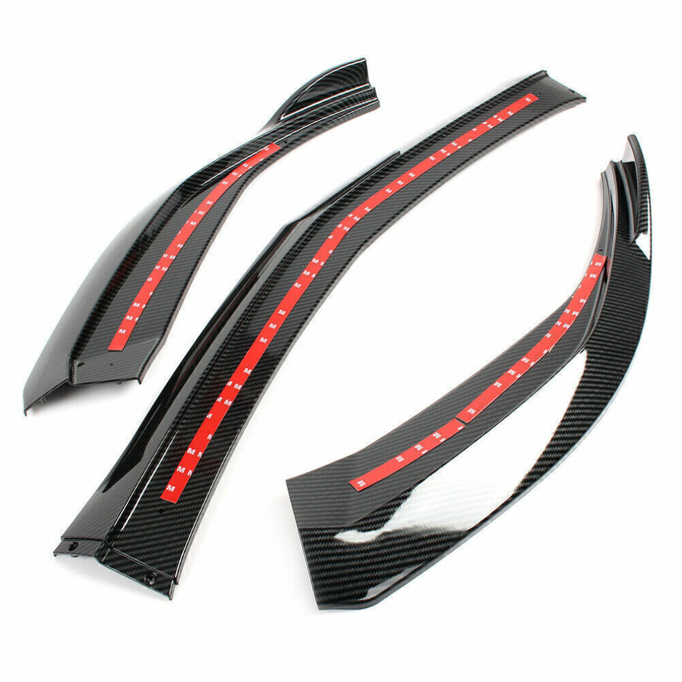 1Set Car Front Bumper Spoiler Splitter Lip For Cadillac Xts 2018-2019 Carbon Fiber 8806564847363
