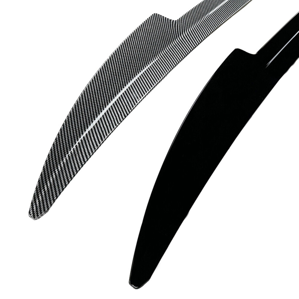 1Pc Rear Trunk Spoiler Lip Wing For Volkswagen Id.3 2019-2022 Carbon Fibre Look 8806564846793