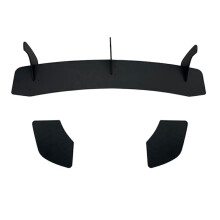 1Set Black Rear Bumper Diffuser with flaps For Volkswagen Scirocco R 2015-2016