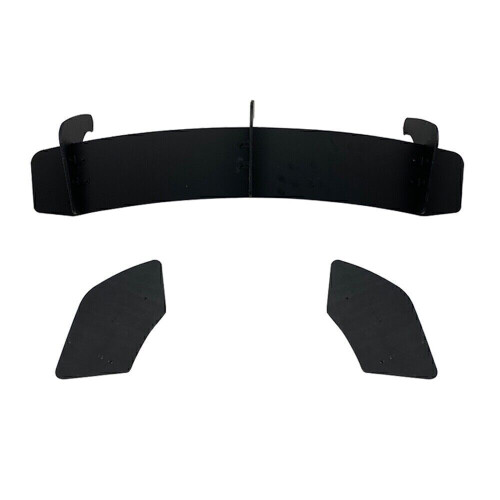 1Set  Black Rear Bumper Diffuser with flaps For Volkswagen Scirocco R 2015-2016 2
