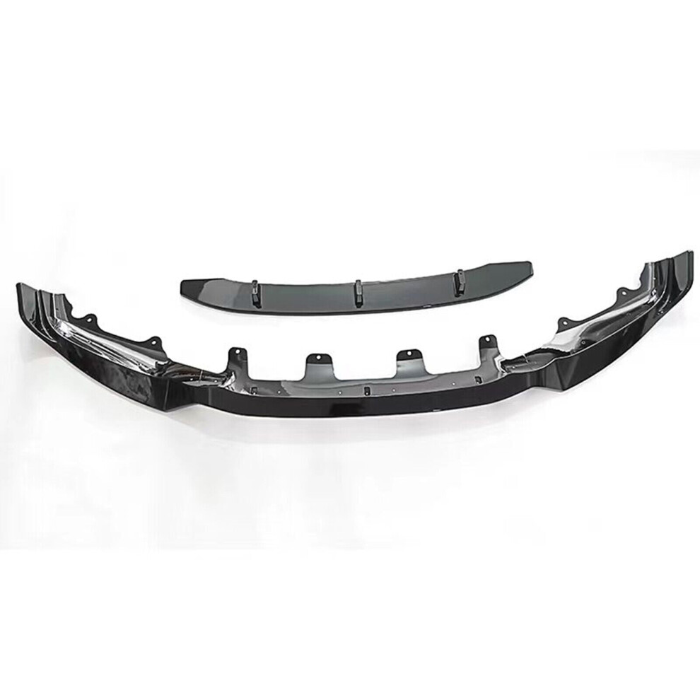 1Set Car Front Bumper Spoiler Lip For Bmw X5 F15 M Sport 2014-2018 Glossy Black 8806564851544