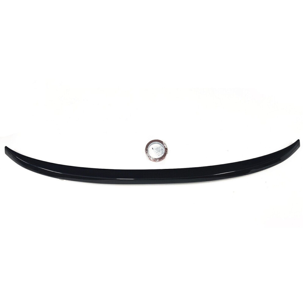 1Pc Rear Trunk Spoiler Middle Wing Lip For Bmw G07 X7 M Sport 2019+ Carbon Style 8806564852497