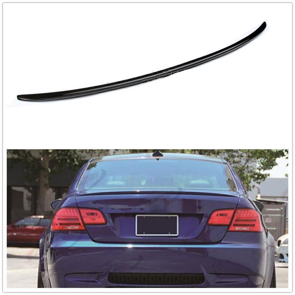 1Pc Carbon Fiber Car Rear Trunk Spoiler Lip For Bmw E92 M3 Style Coupe 2006-2013 8806564856280