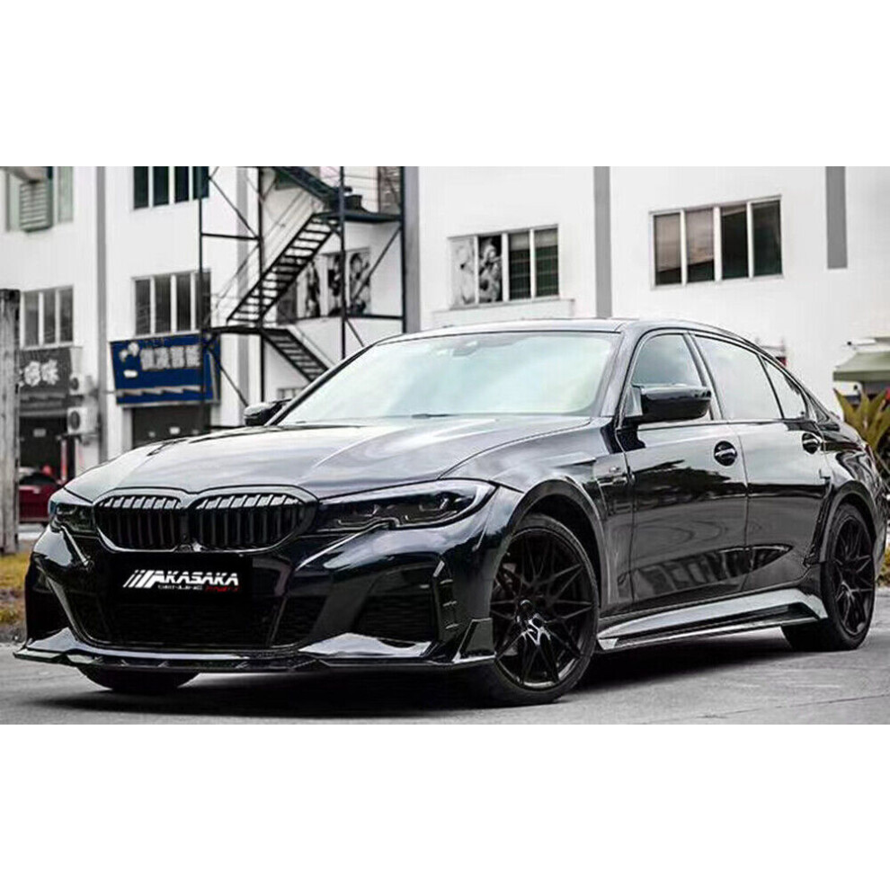 1Set Front Bumper Spoiler Splitter Lip For Bmw G20 G28 330I M340i M Sport 2019+ 8806564847370