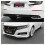 1Set Front Bumper Spoiler Cover Trim +Rear Diffuser Black For Honda Accord 2018+ 2