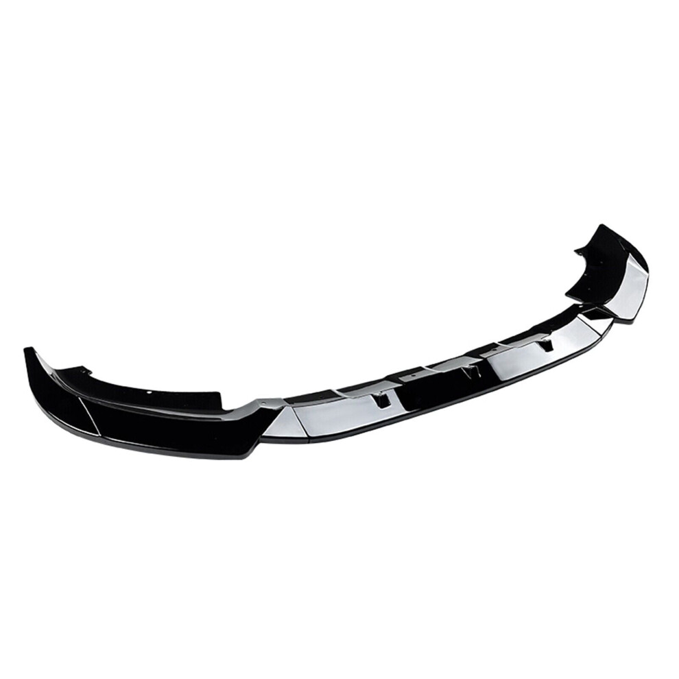 1Set Front Bumper Spoiler Lip Kit For Bmw X3 X4 G01 G02 06.2018-2021 Gloss Black 8806564846670