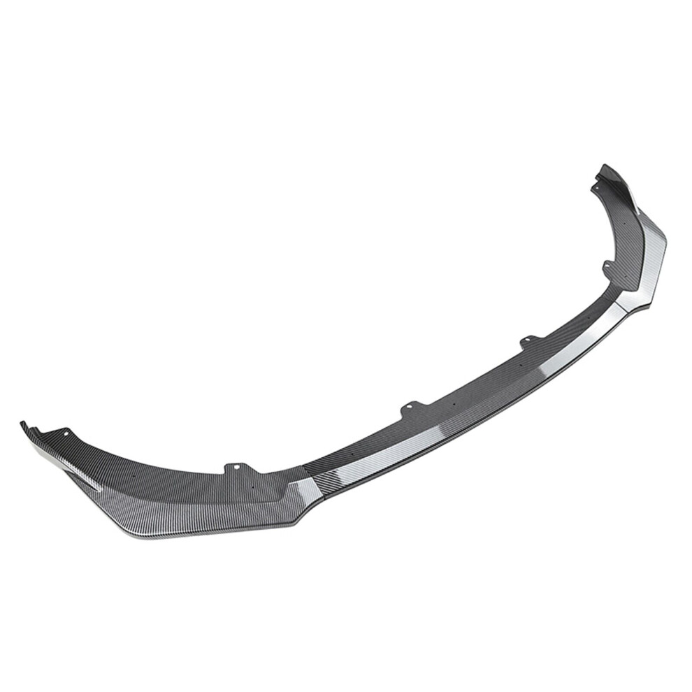 1Set Front Bumper Spoiler Lip For Kia Stinger 2018 2019-2023 Carbon Fiber Look 8806564847950