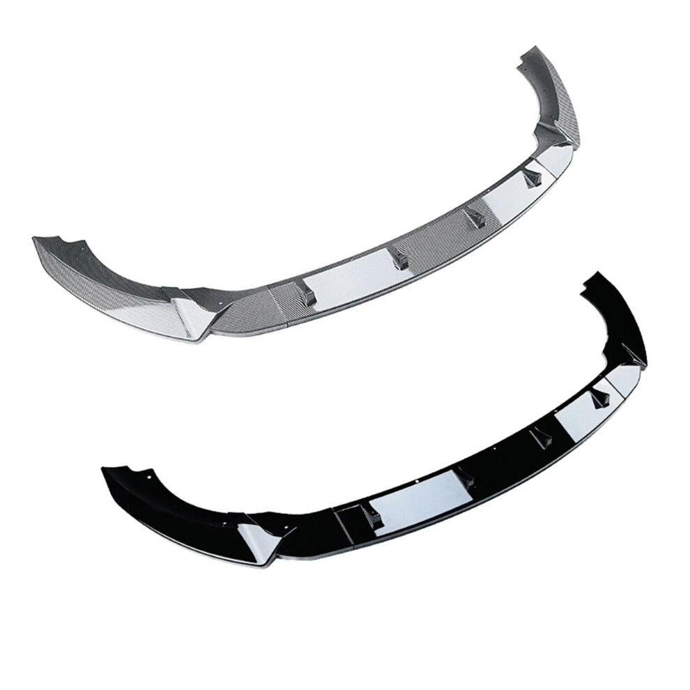 1Set Front Bumper Spoiler Lip Kit For Mercedes-Benz A Class W176 2013-2015 Black 8806564849121