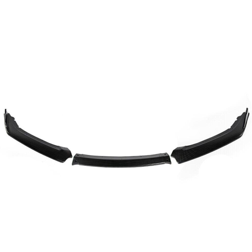 1Set Carbon Look Front Bumper Spoiler Lip For Honda Civic 10Th 4Door 2016-2018 8806564850516