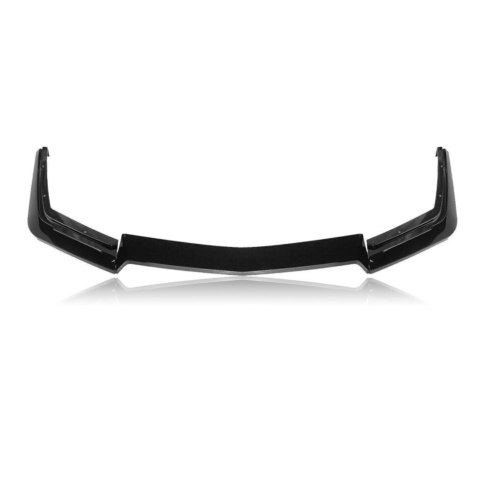 1Set Front Bumper Spoiler Lip Splitter For Cadillac Cts-V 2009-2015 Glossy Black 8806564853494