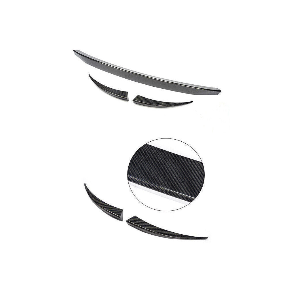 1Set Carbon Fiber Rear Trunk Spoiler Wing Lip For Porsche Macan 2014-2018 Black 8806564855719