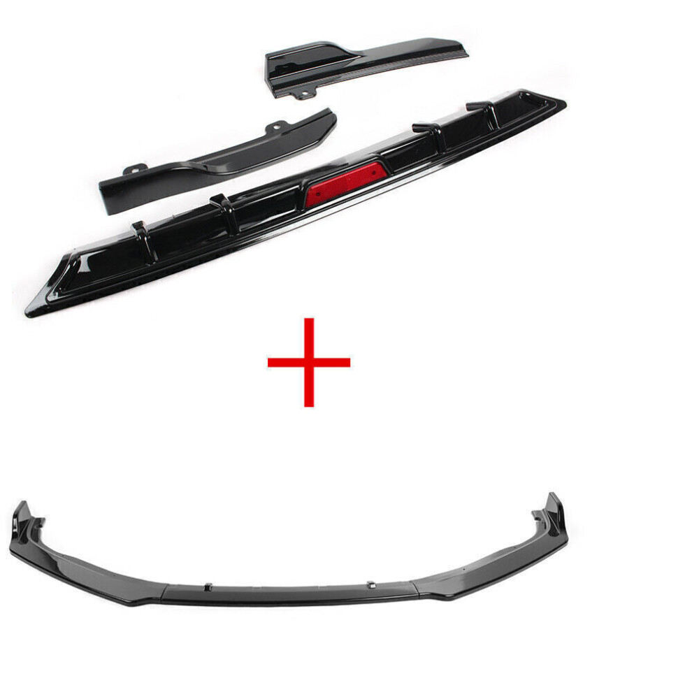 1Set Front Bumper Spoiler + Rear Diffuser Side Cover For Honda Accord 10Th 2018 8806564855771