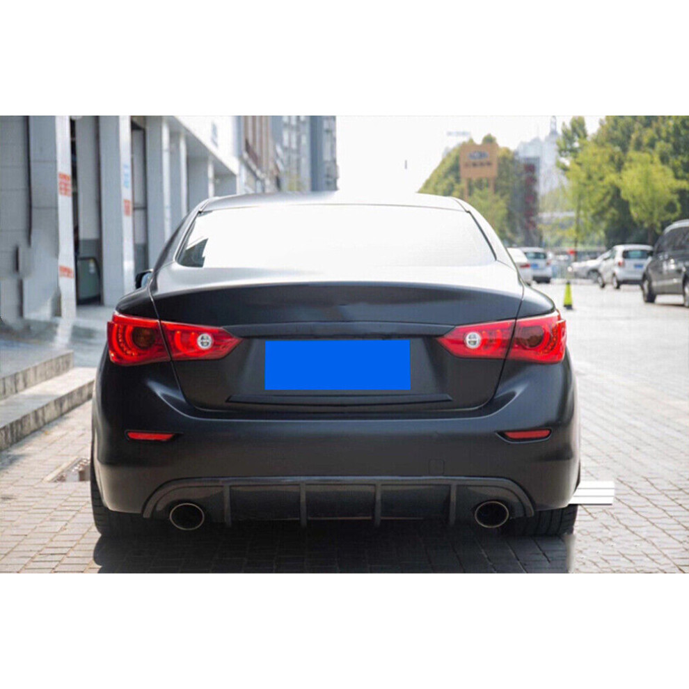 1Set Front Rear Spoiler Wing Lip Side Mirror Cover Kit For Infiniti Q50 2014-17 8806564856143