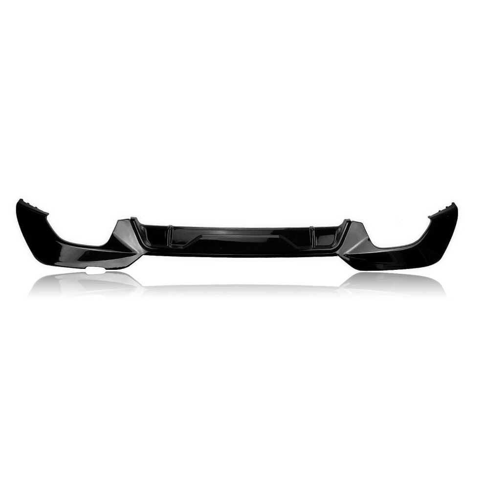 Car Rear Bumper Diffuser Spoiler Square Glossy For Bmw G20 G28 M 2019-2022 Black 8806564852626