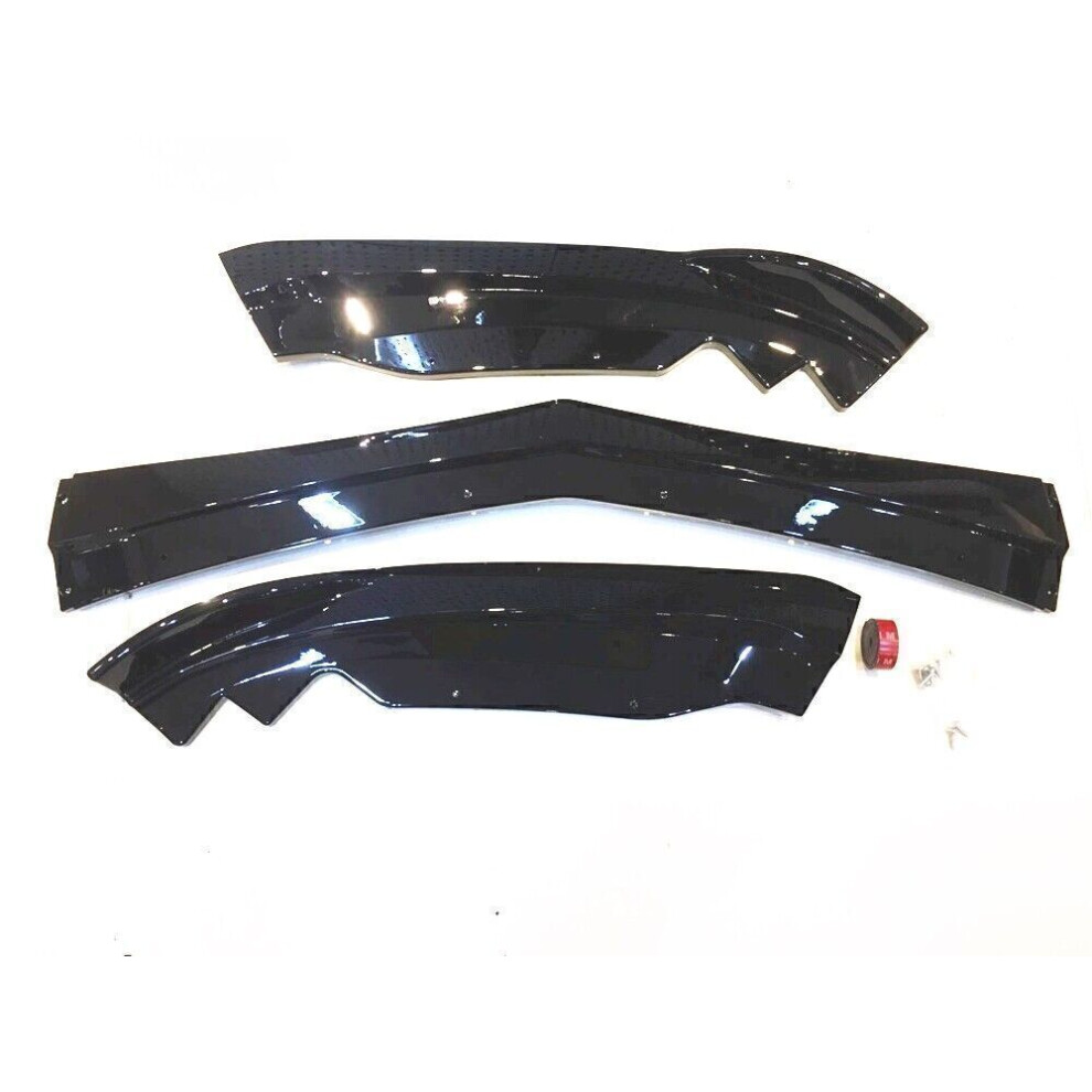 Front Bumper Lip Spoiler Splitter For Cadillac Ats 2015 2016-2018 Glossy Black 8806564846854