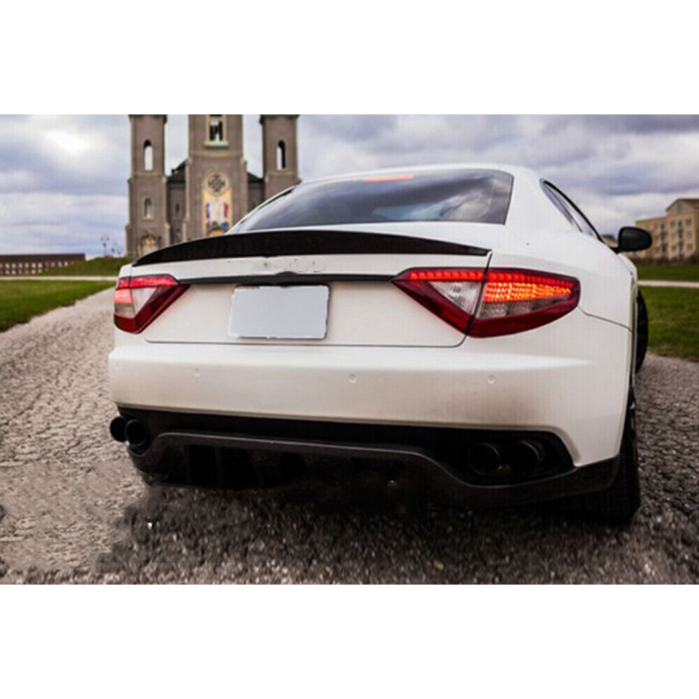 Carbon Fiber Rear Trunk Spoiler For Maserati Gran Turismo Coupe 2007-13 Gt Style 8806564849534