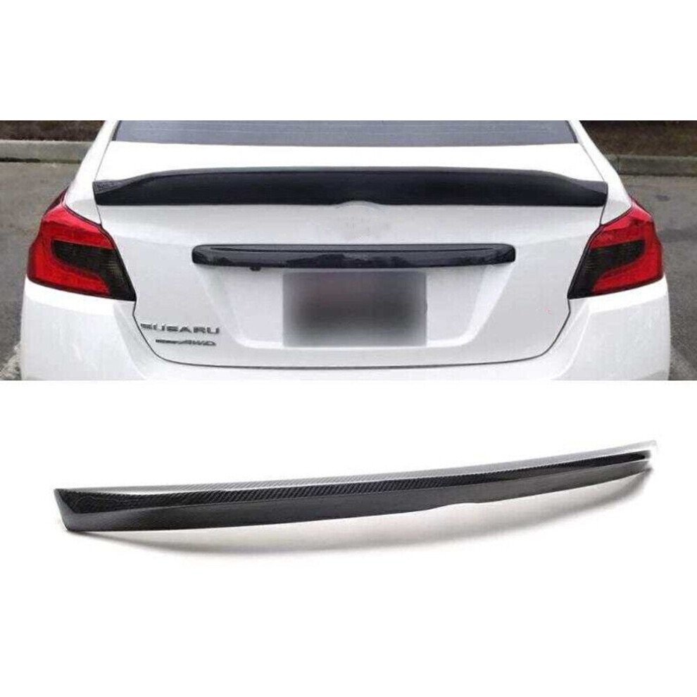 Carbon Fiber Rear Trunk Spoiler Wing Lip For Subaru Wrx Sti Sedan 4Dr 2015-2020 8806564850301