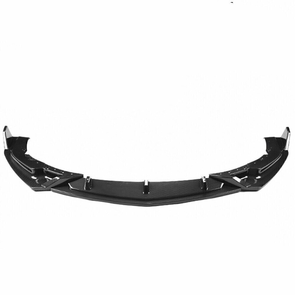 Front Bumper Spoiler Lip Body Kit For Cadillac Ct4 2020-2021 Carbon Fiber Look 8806564851292