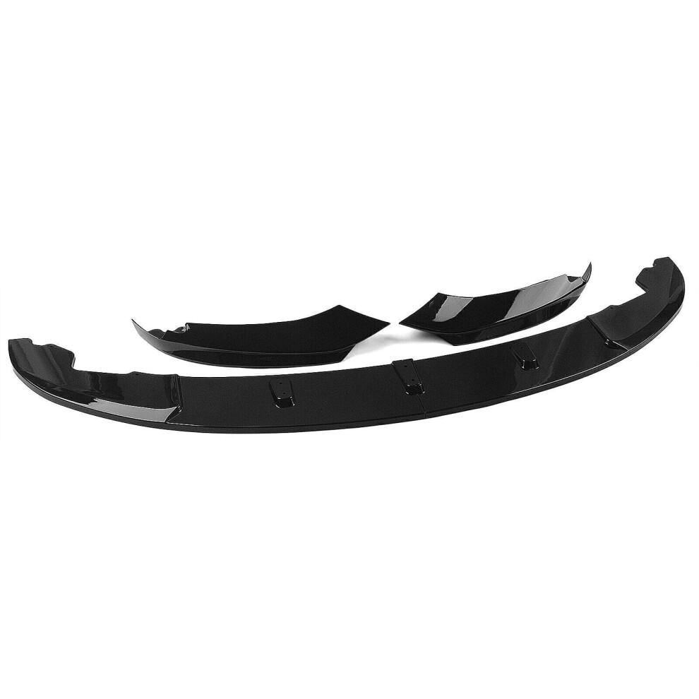 Front Bumper Lip Spoiler For Bmw F32 F33 F36 4 Series Msport 2014-2020 Black 8806564855139