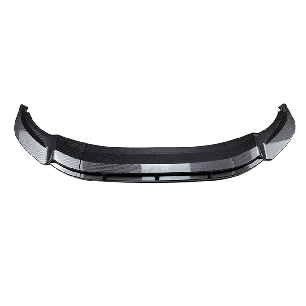 Front Bumper Spoiler Lip For Volkswagen Tiguan Rline 2021 2022-2023 Carbon Look 8806564847592