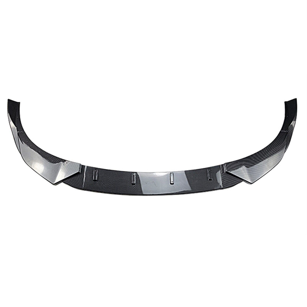 Front Bumper Spoiler Lip Set For Hyundai I30n Mk3 2017-19 Hatchback Carbon Look 8806564847684
