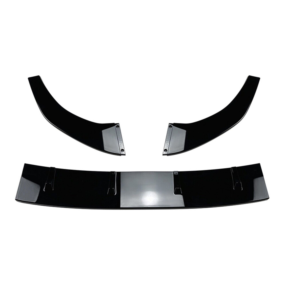 Front Bumper Spoiler Lip Kit For Volkswagen Golf 7 Mk7 Gti R Rline 2013-16 Black 8806564848360