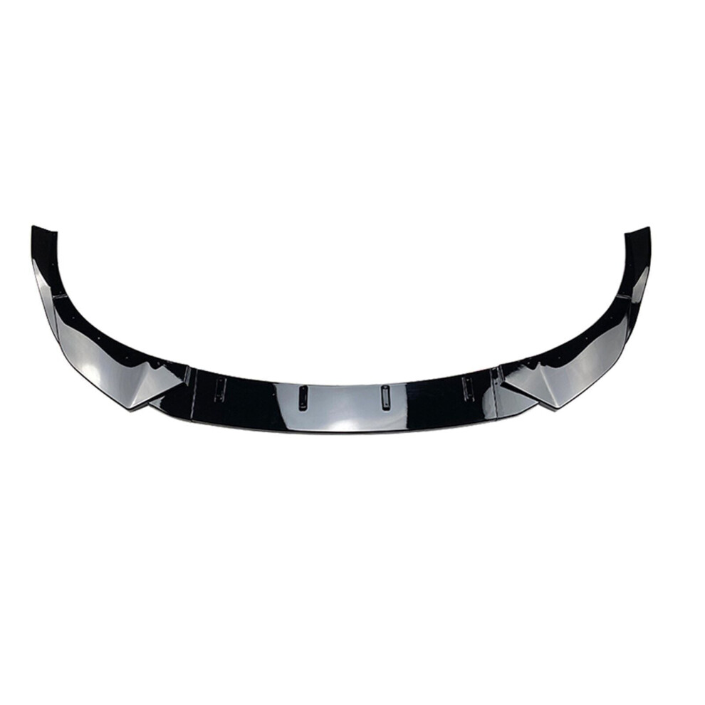 Front Bumper Spoiler Lip Set For Hyundai I30n Mk3 Hatchback 2017-19 Gloss Black 8806564849794