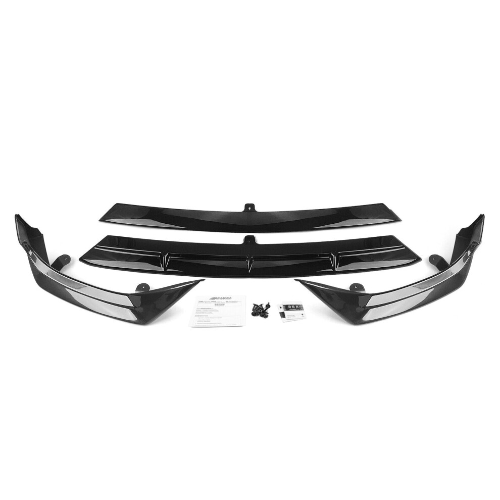 Front Bumper Spoiler Lip Side Cover Kit For Benz C Class W206 Sport Akasaka Gray 8806564854750