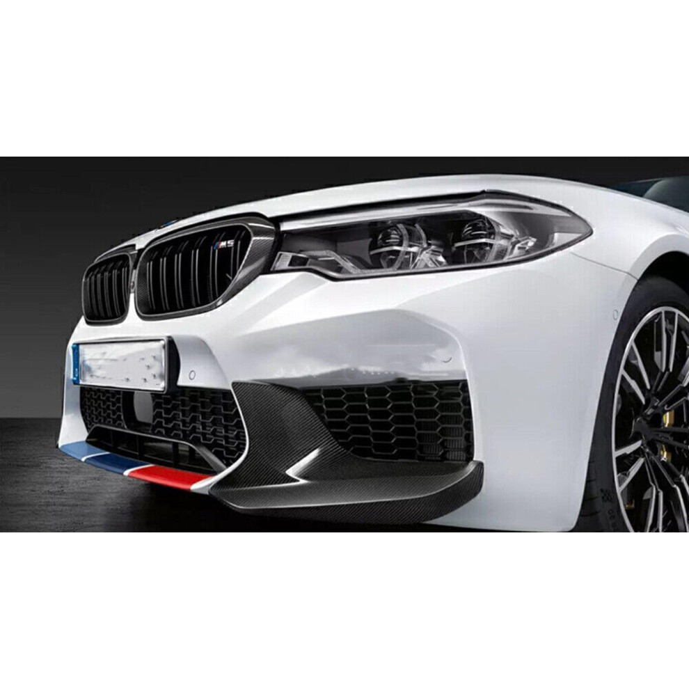 Front Bumper Spoiler Splitter Cover For Bmw F90 M5 2018-2022 Real Carbon Fiber 8806564848407