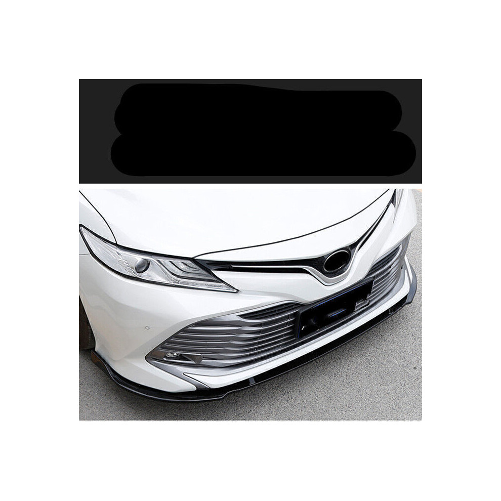 Gloss Front Bumper Spoiler Splitter Lip For Toyota Camry L Le Xle 2018-19 Black 8806564847806