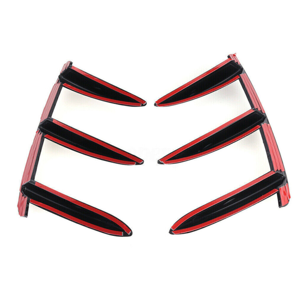 Rear Bumper Splitter Canard For Mercedes Benz W176 A200 A250 A260 A45 Amg Blk 8806564846731