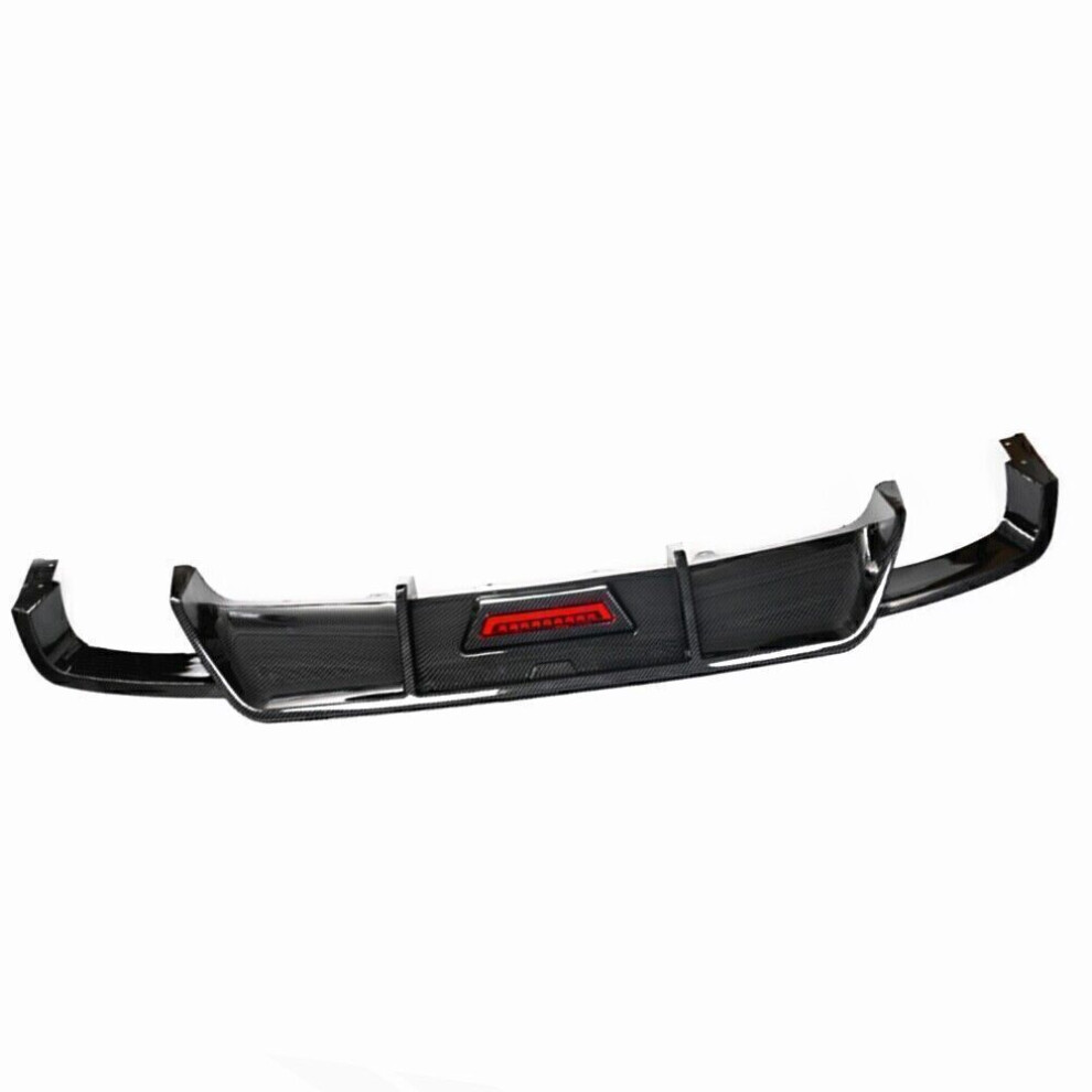 Rear Spoiler Lip W/ For Toyota Camry Sport Se Xse 2018-23 Carbon Fiber Look Light 8806564853302