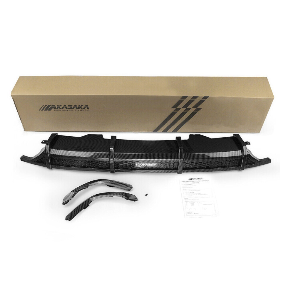 Rear Bumper Diffuser Lip Trim For Honda Accord 2018-2021 Akasaka Carbon Fiber 8806564852541