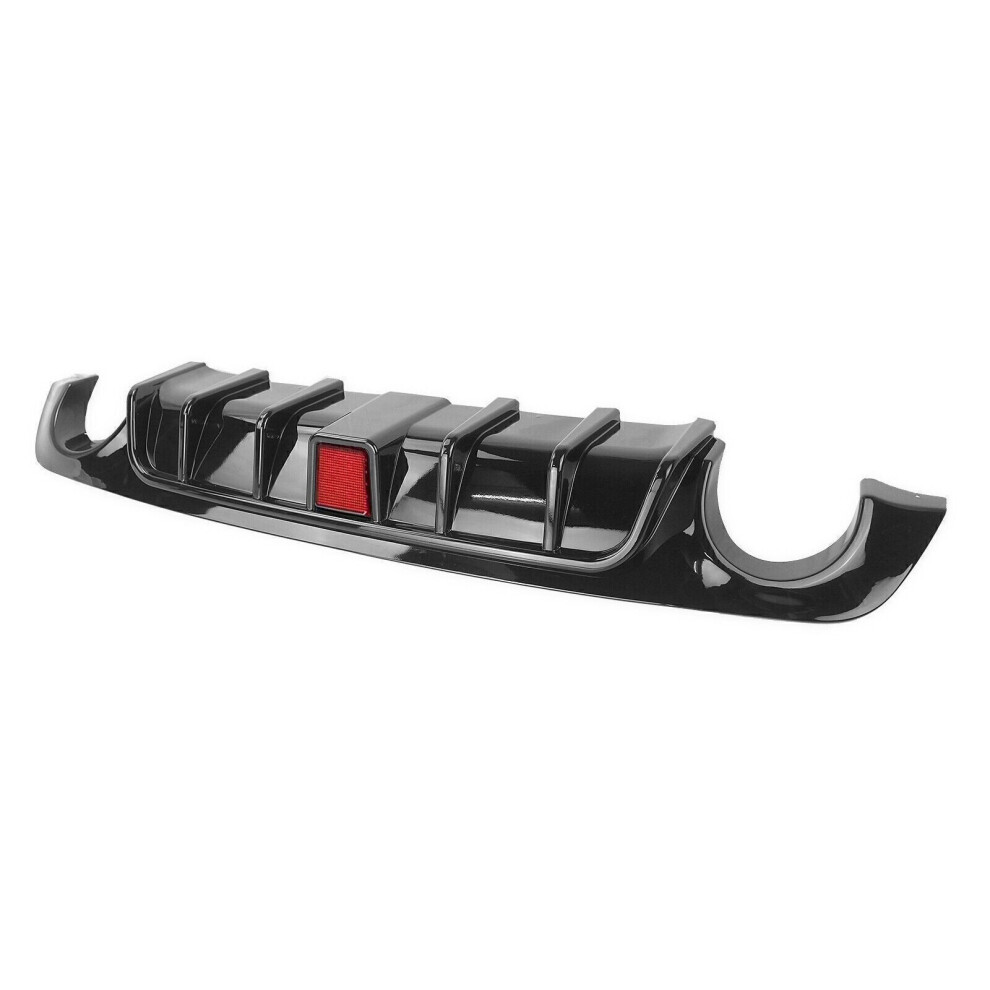 Rear Side Splitter Lip Bumper Diffuser For Infiniti Q50 2018-2021 W/ Led Carbon Fiber 8806564853708