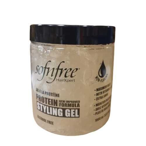 Sofn'free Protein Formula Styling Gel Clear 1L.