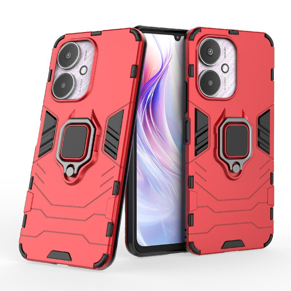 (Red) Case For Xiaomi Mi 13C 4G/5G 360Rotating Ring Kickstand Shockproof Cover Military Drop Protection Red 764762670047