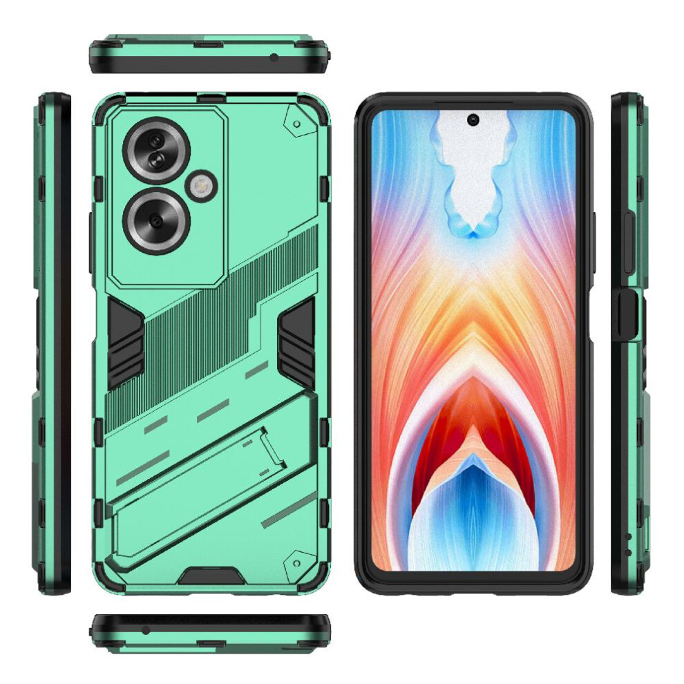 (Green) Case For Oppo A79 5G Rugged Military Kickstand Protective Cover Green 764762670092