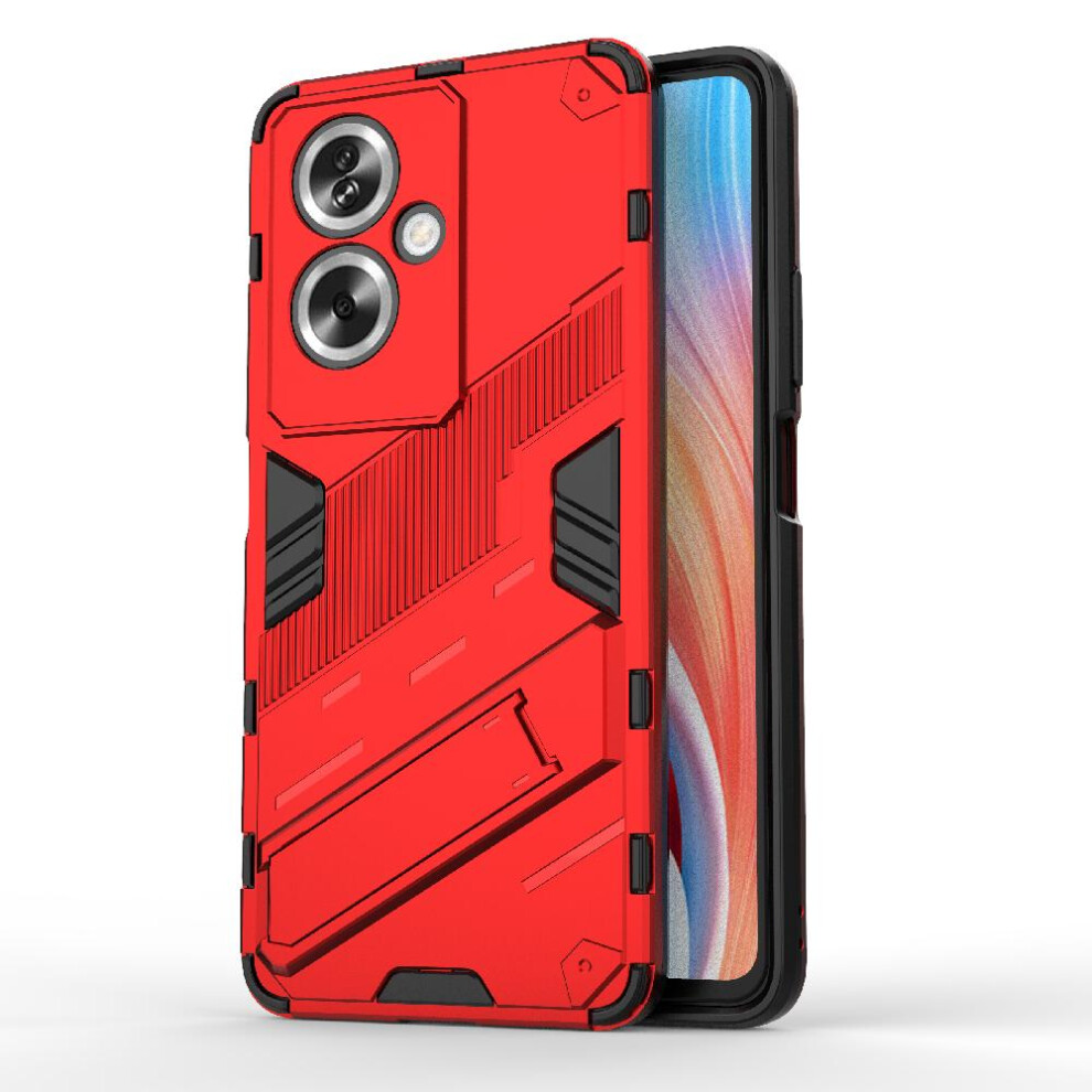 (Red) Case For Oppo A79 5G Rugged Military Kickstand Protective Cover Red 764762670078