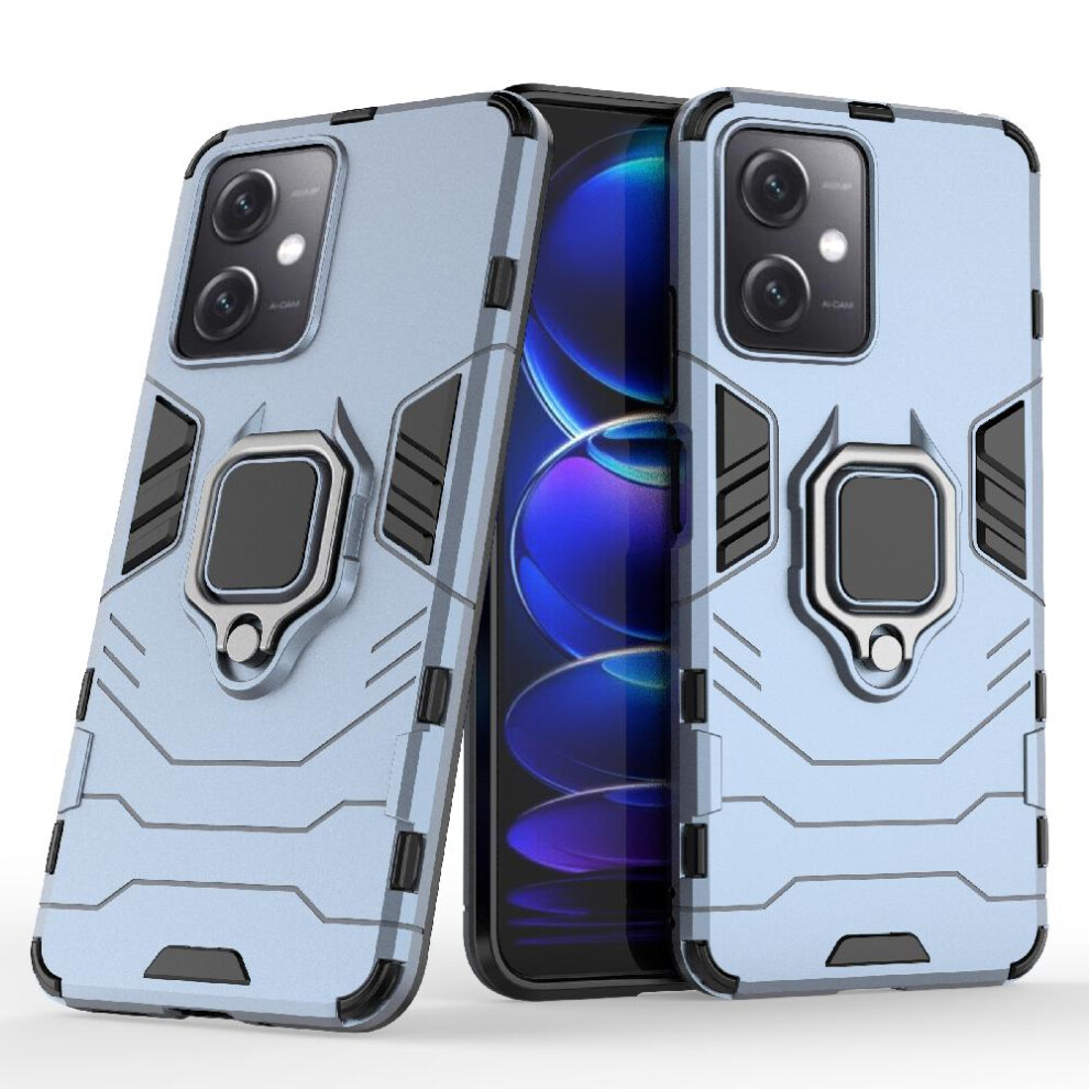 ( ) Case For Xiaomi Redmi Note 12 5G Kickstand 360Rotating Ring Military Drop Protection Shockproof Cover Gray 764762671624