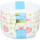 (White - FruitVeg) Coloured Plastic Cereal Bowls 4 Piece Breakfast Cereal Ice Cream Bowls Stackable 1