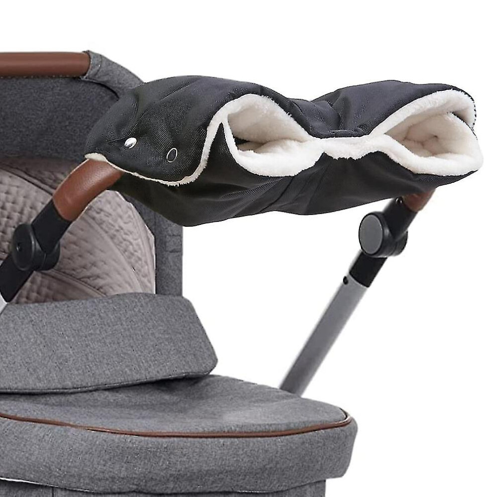 Anti-freeze Stroller Gloves, Universal Stroller Mittens Hand Muffs, Gloves Hand Muff For Waterproof And Windproof, With Warm Flanne
