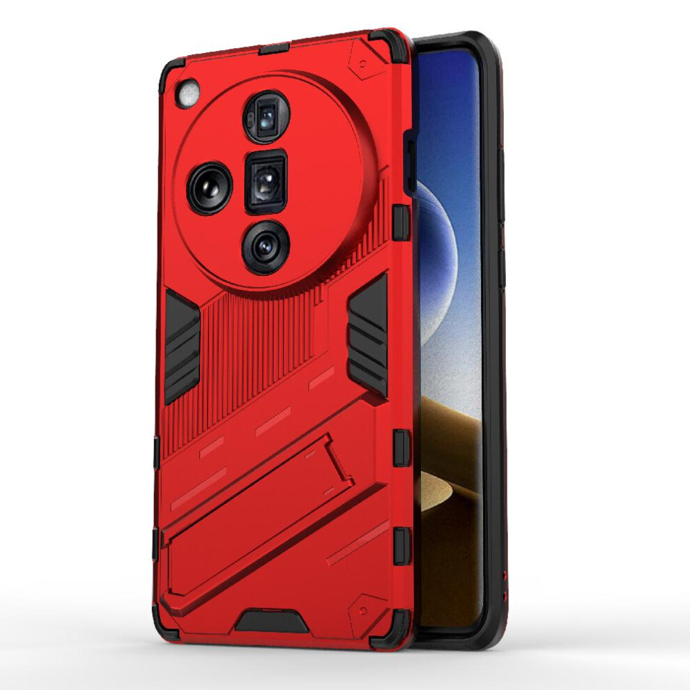 (Red) Case For Oppo Find X7 Ultra 5G Protective Cover Kickstand Rugged Military Red 764762674694