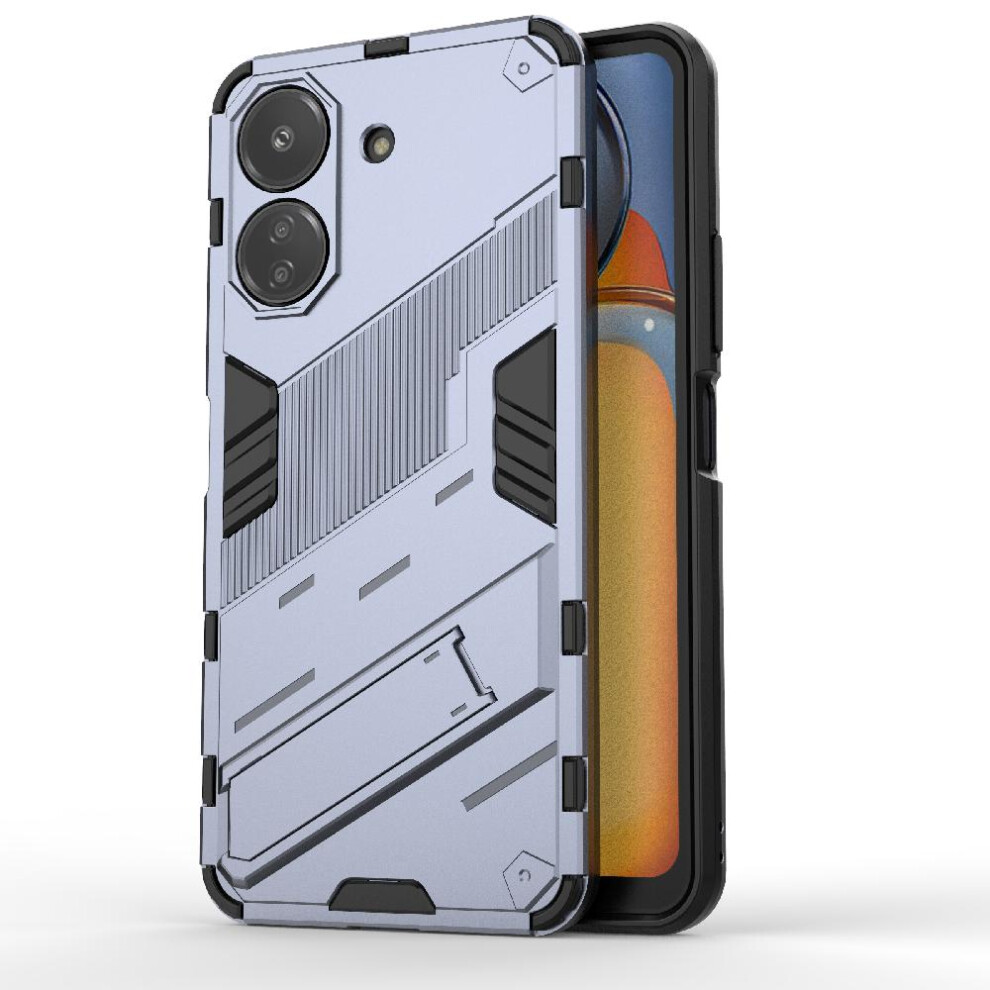 ( ) Case For Xiaomi Redmi 13C Rugged Military Protective Cover Kickstand Gray 764762674823